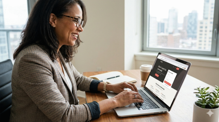 Woman starting her Skool community